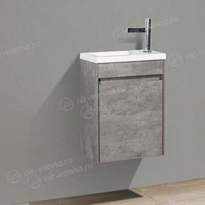 Тумба с раковиной BelBagno Stile Moderno Pietra Mini 46 R Stucco Cemento